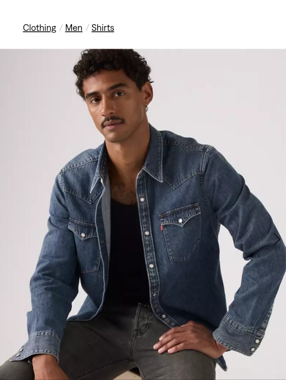 Levi's Dark Indigo Denim Shirt Jacket
